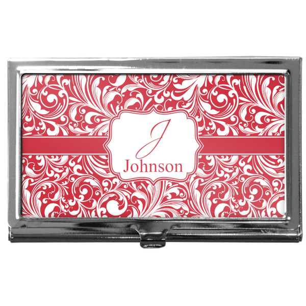 Custom Swirl Business Card Case