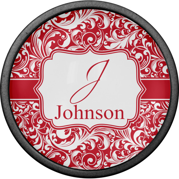 Swirl Cabinet Knob - Black - Front