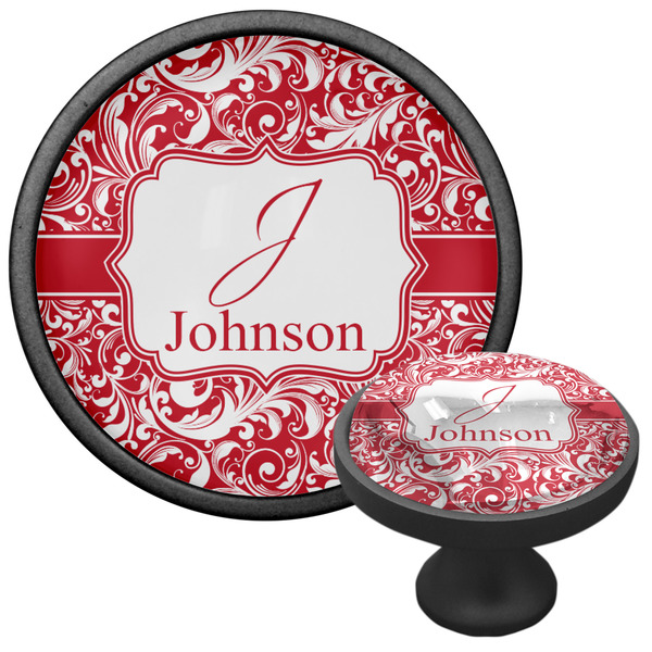 Swirl Cabinet Knob - Black - Multi Angle