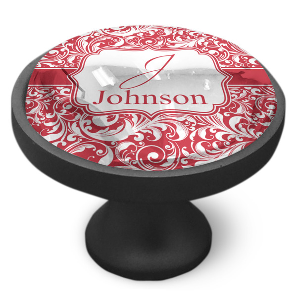 Swirl Cabinet Knob - Black - Side