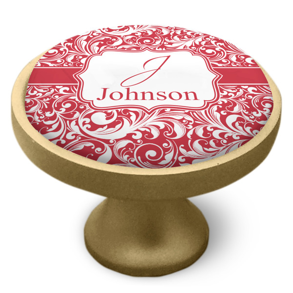 Swirl Cabinet Knob - Gold - Side