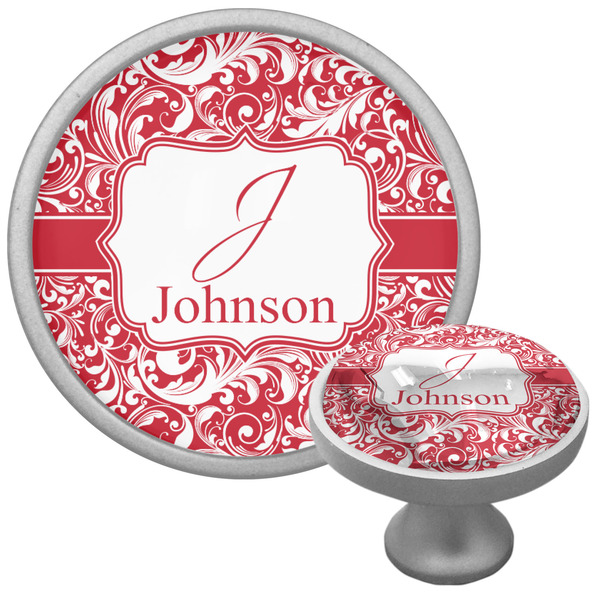 Swirl Cabinet Knob - Nickel - Multi Angle