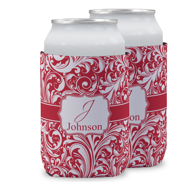 Custom Swirl Can Cooler (12 oz) w/ Name and Initial