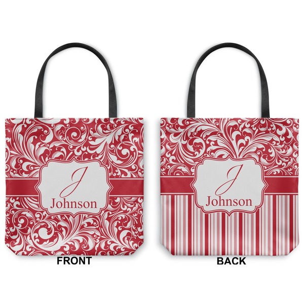 Swirl Canvas Tote - Front and Back