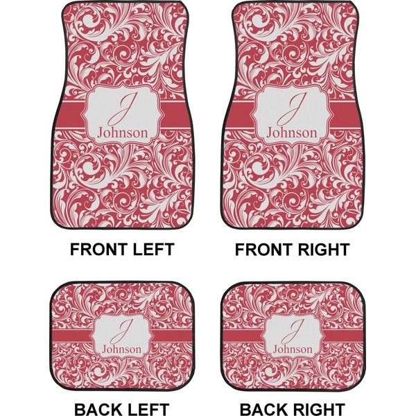 Swirl Car Floor Mats Set (2F + 2B)