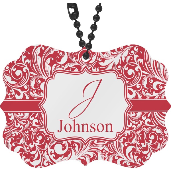 Custom Swirl Rear View Mirror Charm (Personalized)