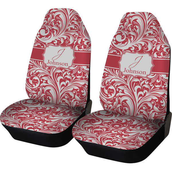 Custom Swirl Car Seat Covers (Set of Two) (Personalized)