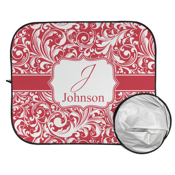 Swirl Car Sun Shades - FOLDED & UNFOLDED