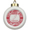 Swirl Ceramic Ball Ornament (Personalized)