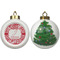 Swirl Ceramic Christmas Ornament - X-Mas Tree (APPROVAL)