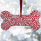 Swirl Ceramic Dog Ornament w/ Name and Initial