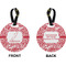 Swirl Circle Luggage Tag (Front + Back)