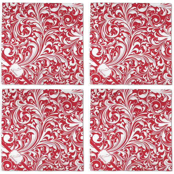 Swirl Cloth Napkins - Personalized Dinner (APPROVAL) Set of 4