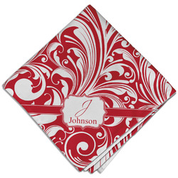 Swirl Cloth Dinner Napkin - Single w/ Name and Initial