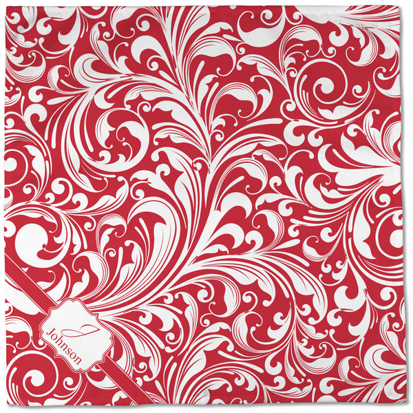 Swirl Cloth Napkins - Personalized Dinner (Full Open)