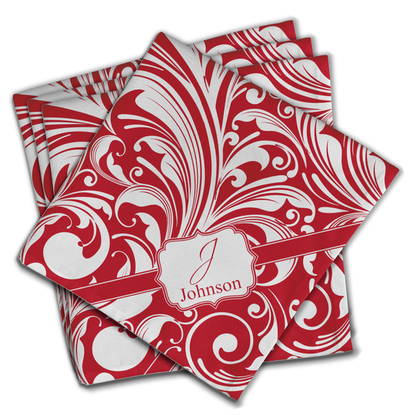 Custom Swirl Cloth Napkins (Set of 4) (Personalized)