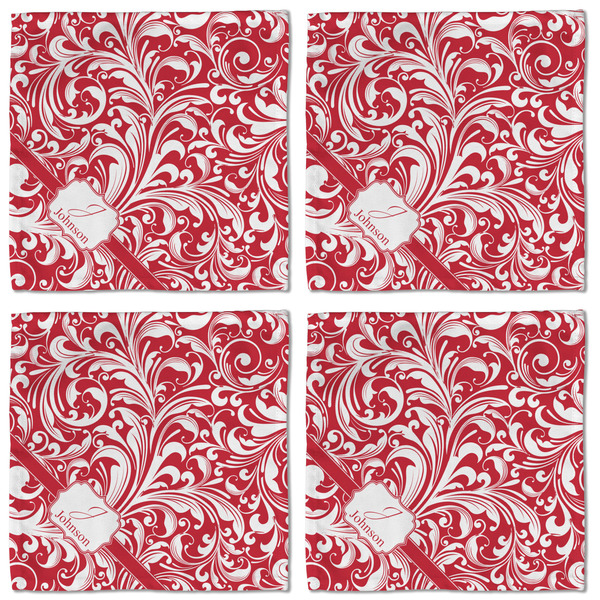 Swirl Cloth Napkins - Personalized Lunch (APPROVAL) Set of 4