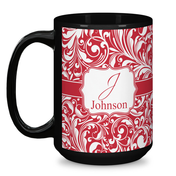 Swirl Coffee Mug - 15 oz - Black