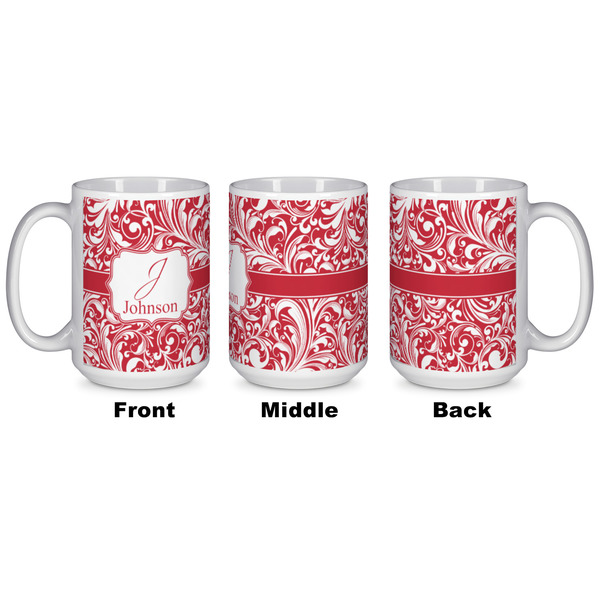 Swirl Coffee Mug - 15 oz - White APPROVAL