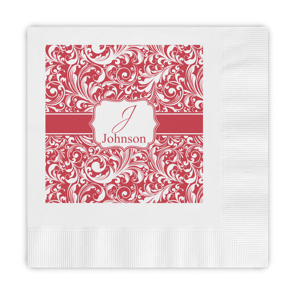 Custom Swirl Embossed Decorative Napkins (Personalized)