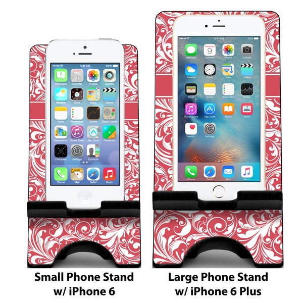 Swirl Compare Phone Stand Sizes - with iPhones