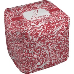 Swirl Cube Pouf Ottoman (Personalized)