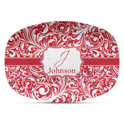 Swirl Plastic Platter - Microwave & Oven Safe Composite Polymer (Personalized)
