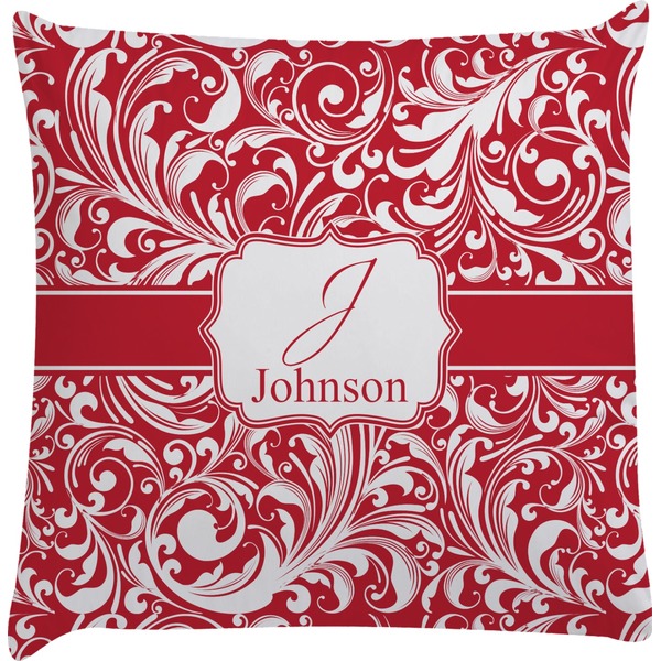 Custom Swirl Decorative Pillow Case (Personalized)