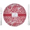 Swirl 10" Glass Lunch / Dinner Plates - Single or Set (Personalized)