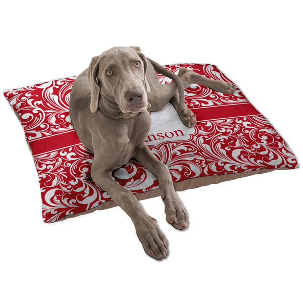 Custom Swirl Dog Bed - Large w/ Name and Initial