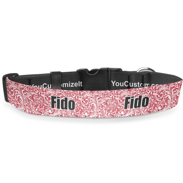 Custom Swirl Deluxe Dog Collar - Small (8.5" to 12.5") (Personalized)