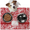 Swirl Dog Food Mat - Medium LIFESTYLE