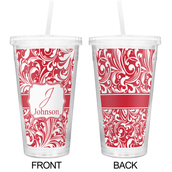 Swirl Double Wall Tumbler with Straw - Approval