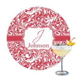 Swirl Printed Drink Topper - 3.25" (Personalized)