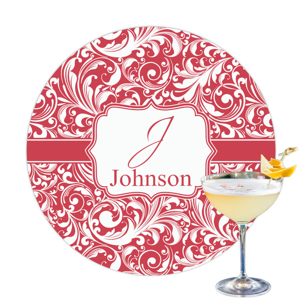 Custom Swirl Printed Drink Topper (Personalized)