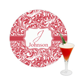 Swirl Printed Drink Topper -  2.5" (Personalized)