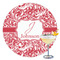 Swirl Printed Drink Topper - 3.5" (Personalized)