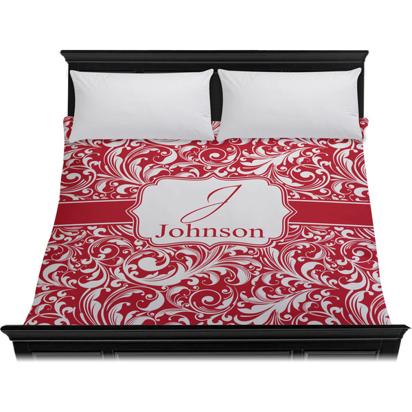 Swirl Duvet Cover - King - On Bed - No Prop