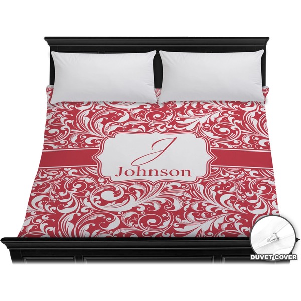 Custom Swirl Duvet Cover - King (Personalized)