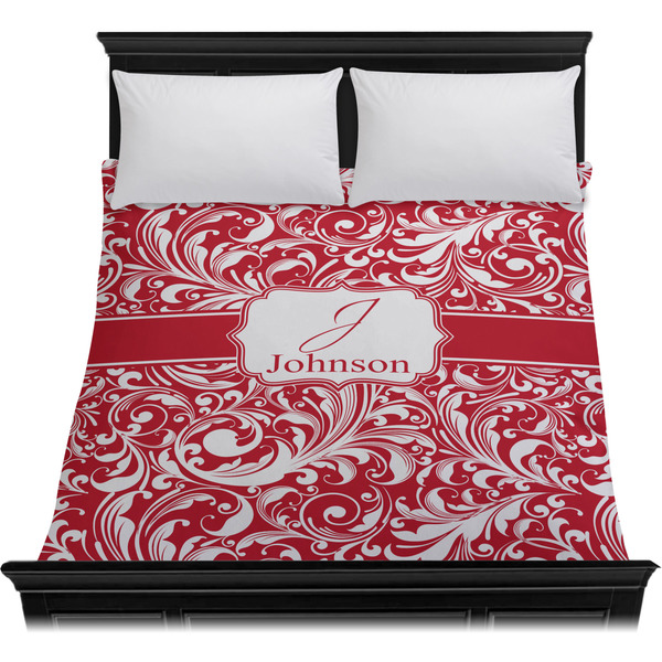 Swirl Duvet Cover - Queen - On Bed - No Prop