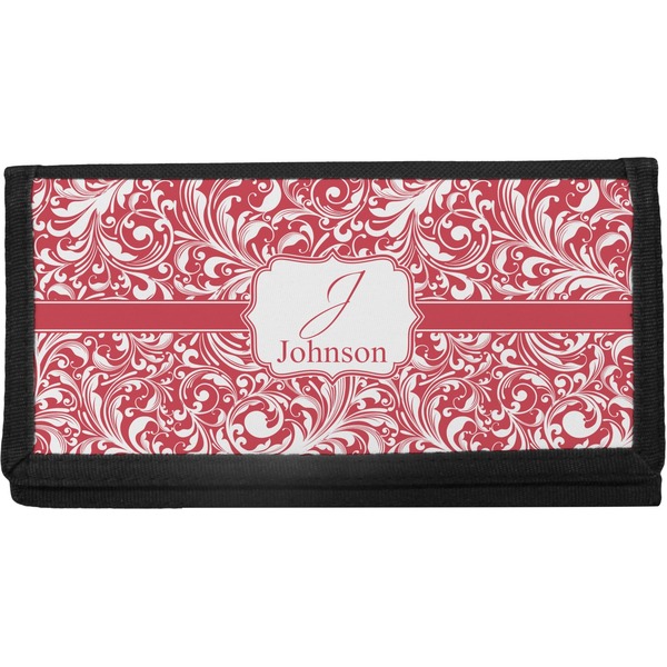 Custom Swirl Canvas Checkbook Cover (Personalized)