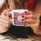 Swirl Espresso Cup - 6oz (Double Shot) LIFESTYLE (Woman hands cropped)