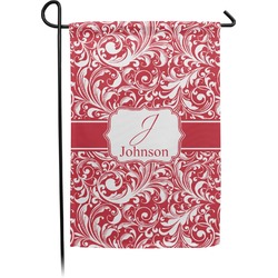 Swirl Small Garden Flag - Double Sided w/ Name and Initial