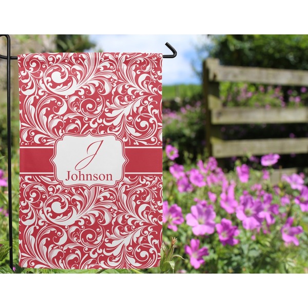 Swirl Garden Flag - Outside In Flowers