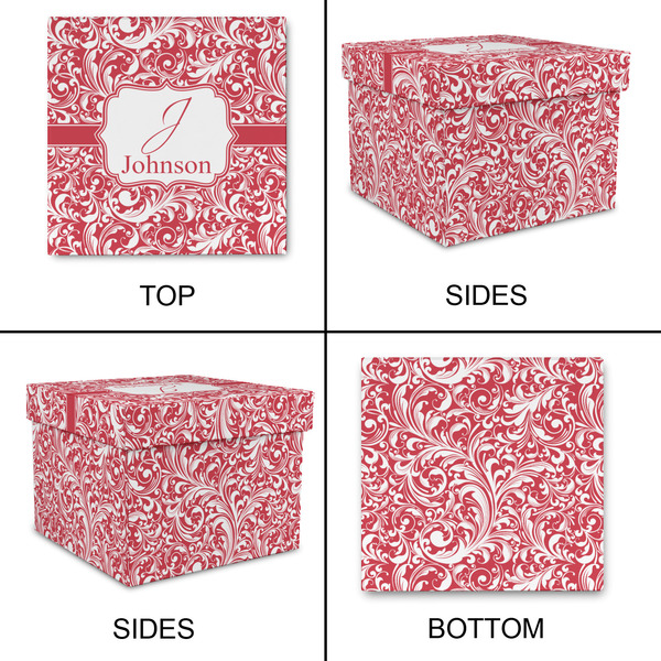Swirl Gift Boxes with Lid - Canvas Wrapped - Large - Approval