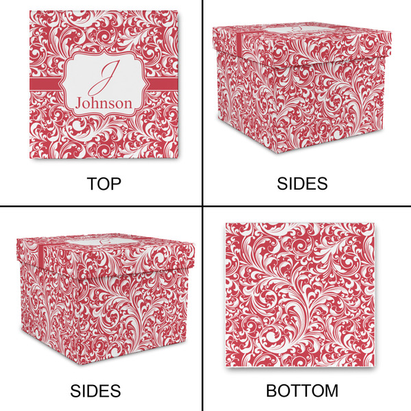 Swirl Gift Boxes with Lid - Canvas Wrapped - Medium - Approval