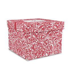 Swirl Gift Box with Lid - Canvas Wrapped - Medium (Personalized)