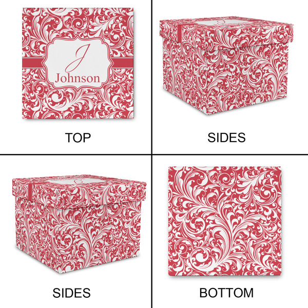Swirl Gift Boxes with Lid - Canvas Wrapped - Small - Approval