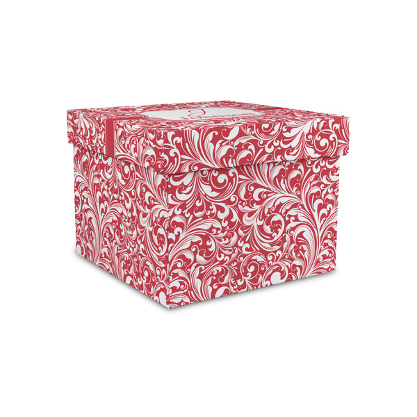 Custom Swirl Gift Box with Lid - Canvas Wrapped - Small (Personalized)