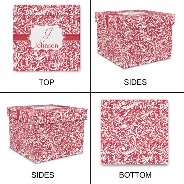 Swirl Gift Boxes with Lid - Canvas Wrapped - X-Large - Approval